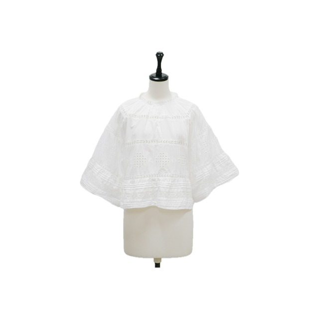 Vintage lace cotton blouse