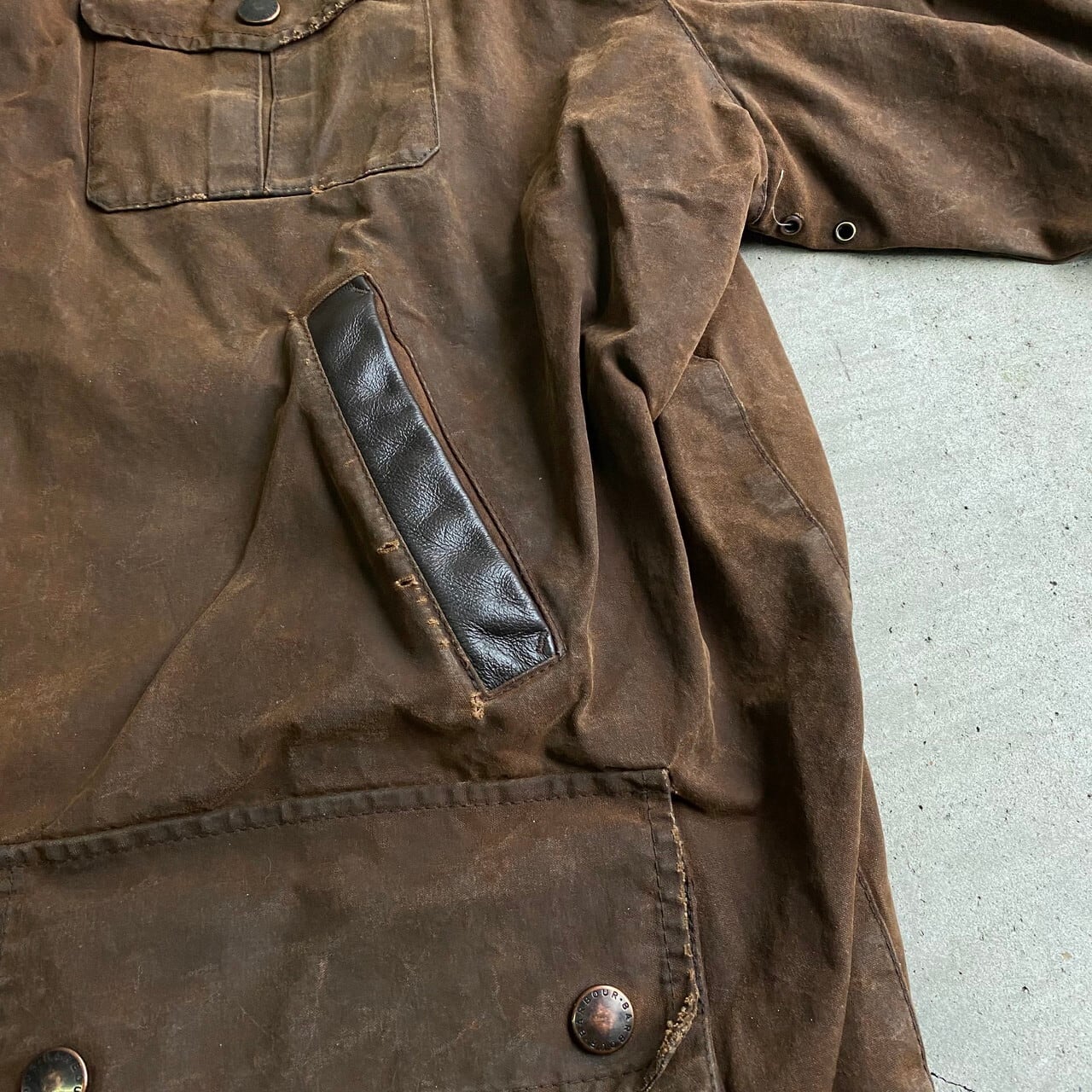 イングランド製Barbour BUSHMAN 中綿入り オイルドジャケット ...