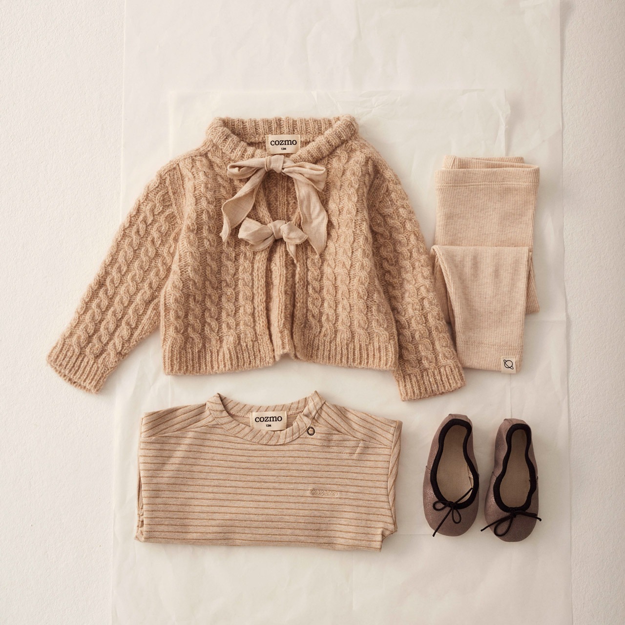 ＜COZMO＞ケーブルニット カーディガン Cardigan Martinique（Stone Tweed） - 6