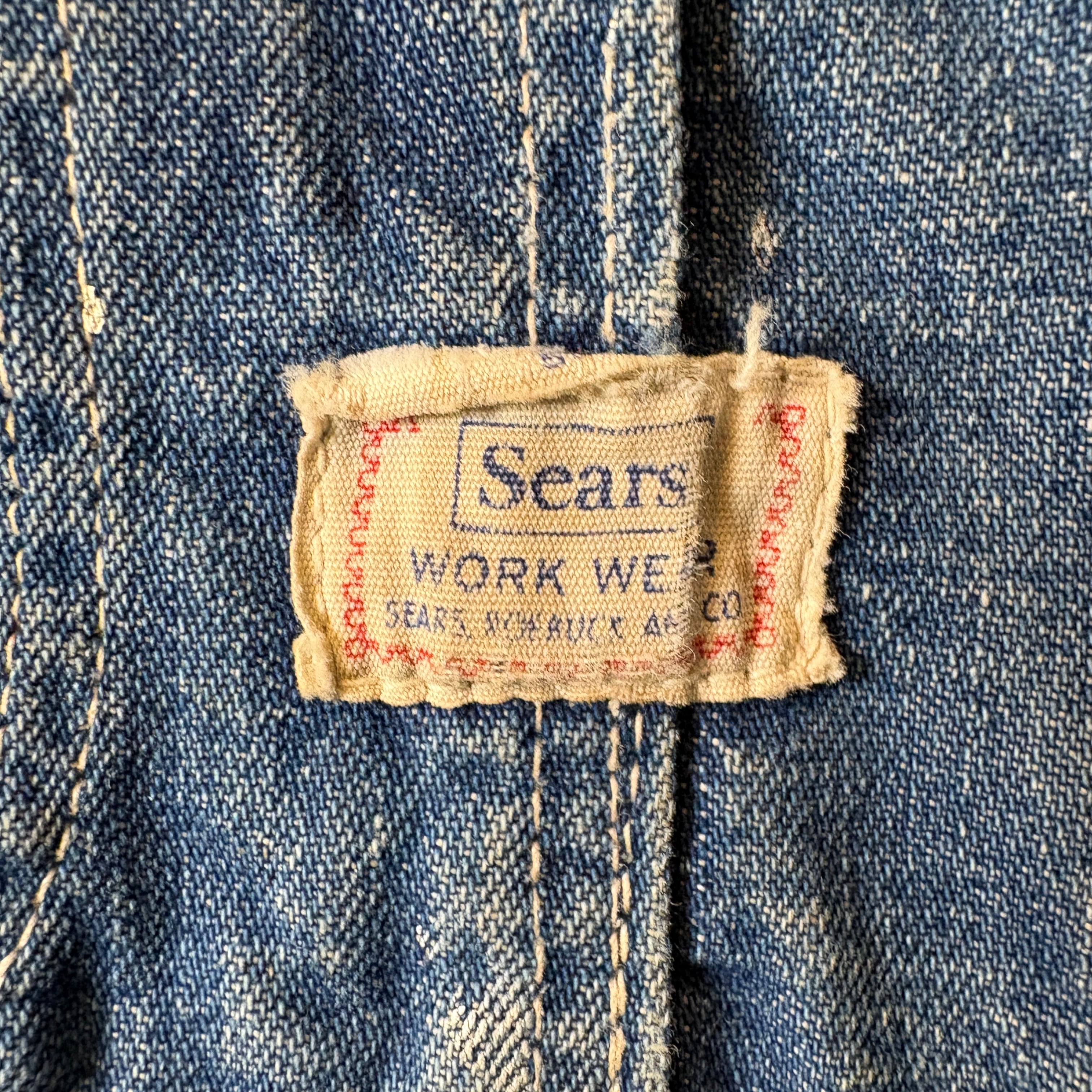 雰囲気抜群 60s SEARS ブランケット付き デニム カバーオール サイズ