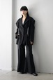 YOHEI OHNO / Our Basic Wide Flare Trouser (black)