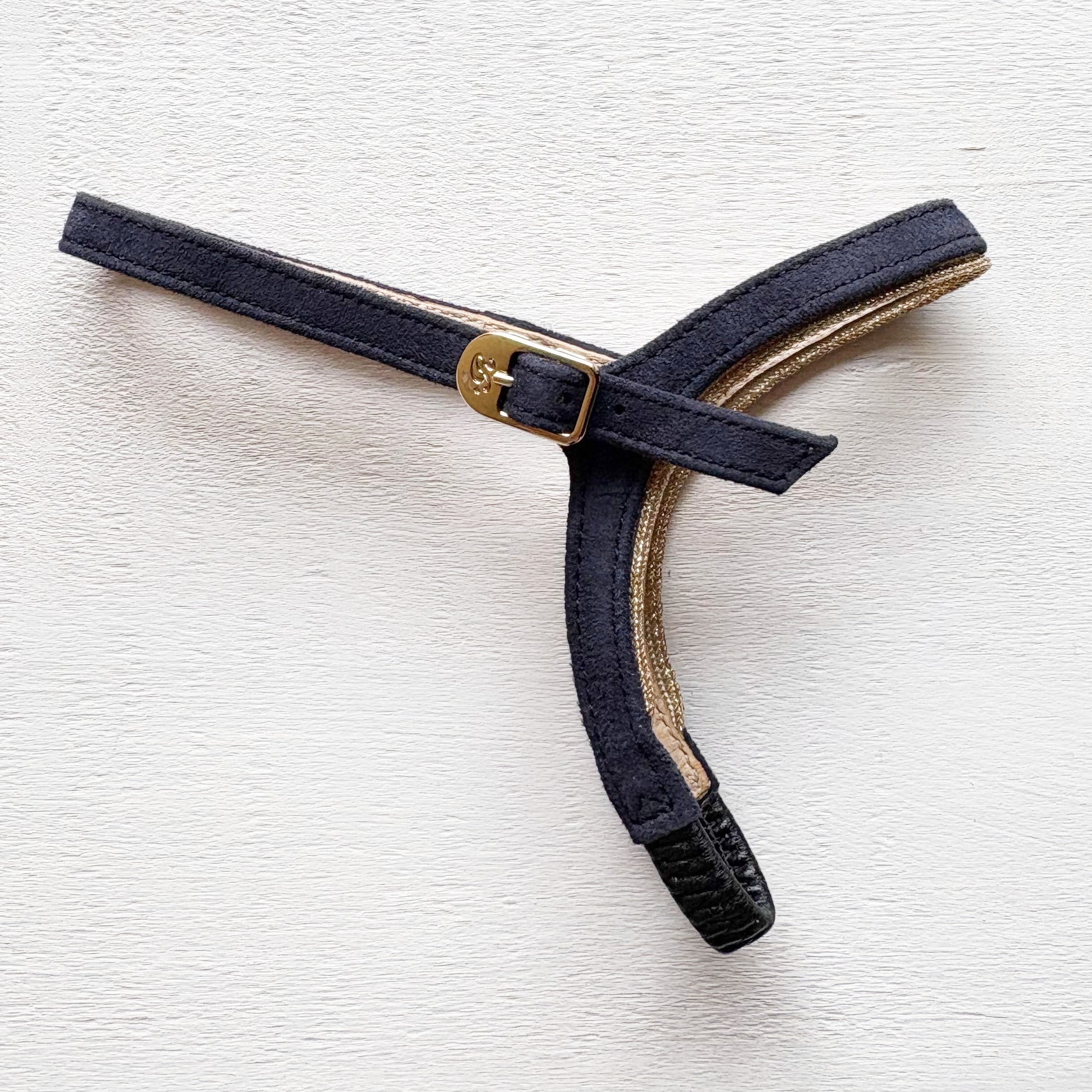 Type S001 ネイビースエード<ゴールドリボン付き> (S.M.L.LL)シューループ