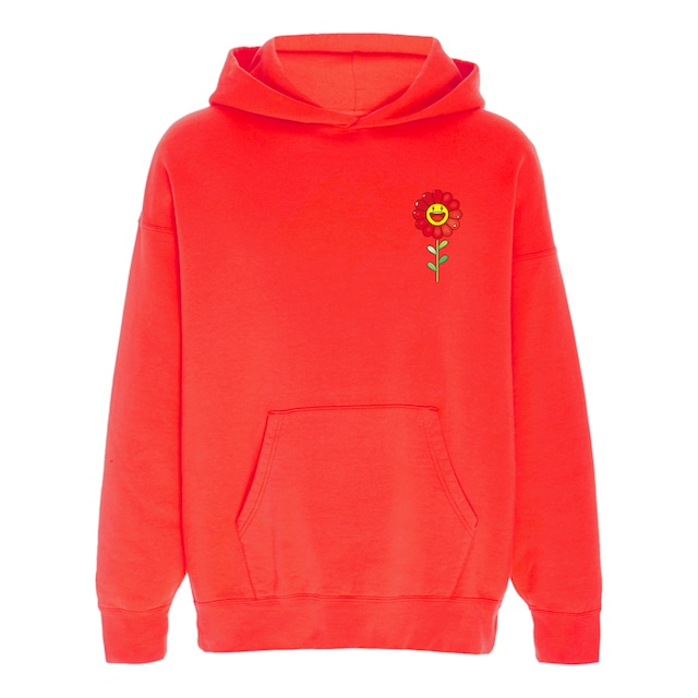 J Balvin x Takashi Murakami  Rojo Flower Hoodie  RED