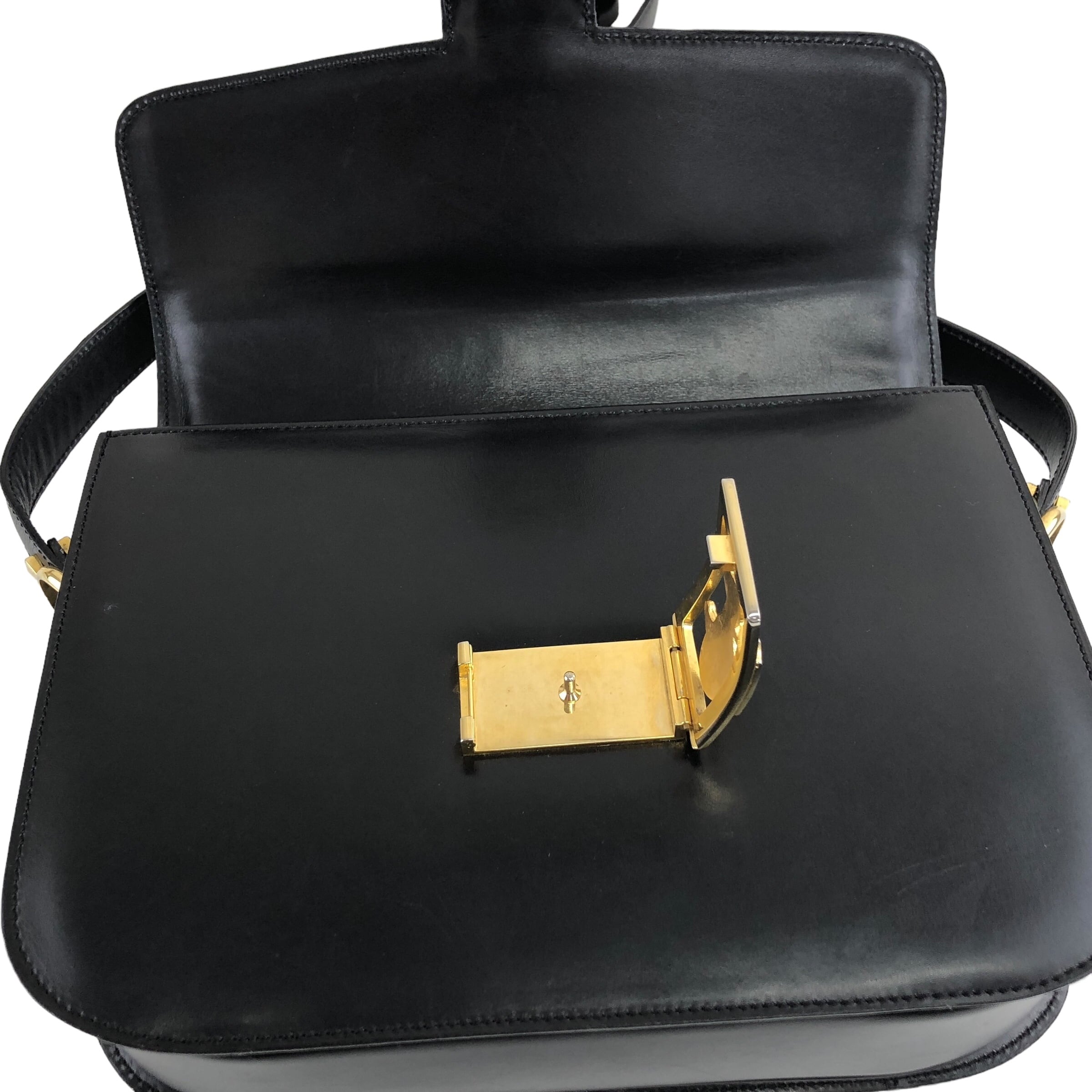 CELINE セリーヌ 馬車 ホースキャリッジ ショルダーバッグ ブラック