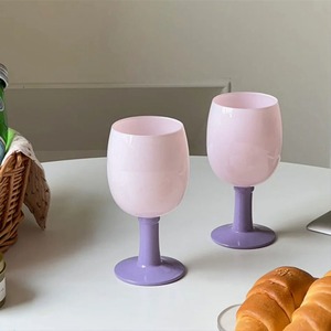 vintage pastel wine glass / ヴィンテージ パステル ワイングラス コップ 韓国インテリア雑貨