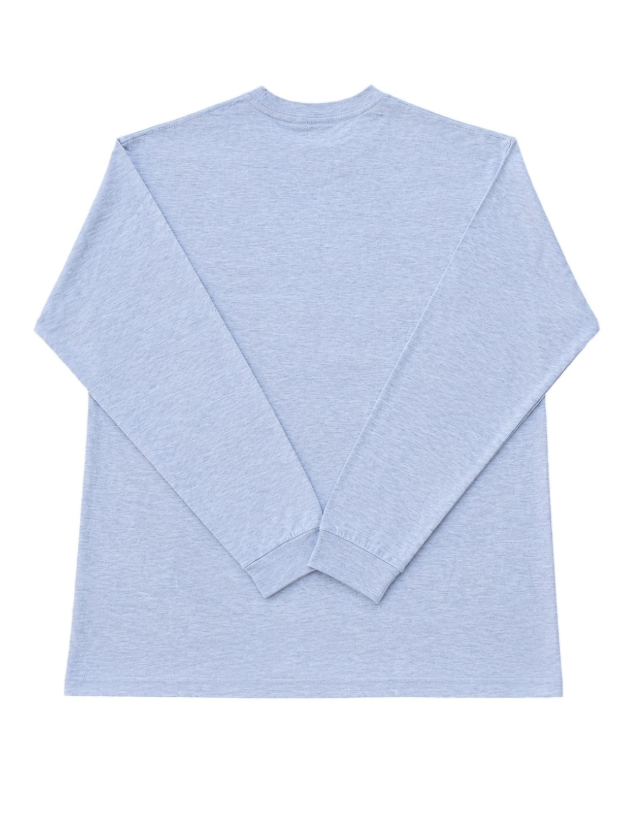 【SUNKEN LETTERS L/S TEE】SILENT DEPTH(Mix Gray) 画像5