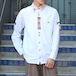 EU VINTAGE Drachten LINEN DESIGN TYROLIAN SHIRT/ヨーロッパ古着リネンデザインチロリアンシャツ