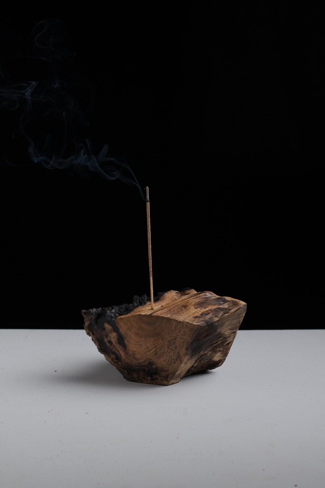 黒柿-kuriogaki- Incense Holder #174