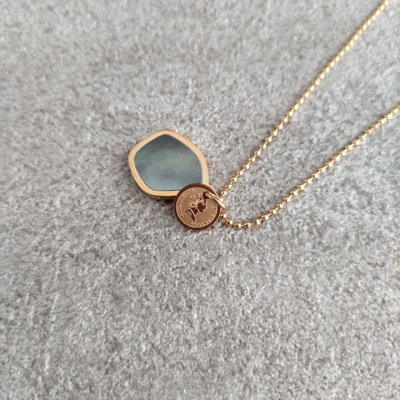 2-Charm design Necklace 316L