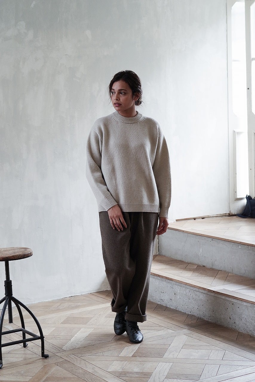 Felted Melton Easy Trousers