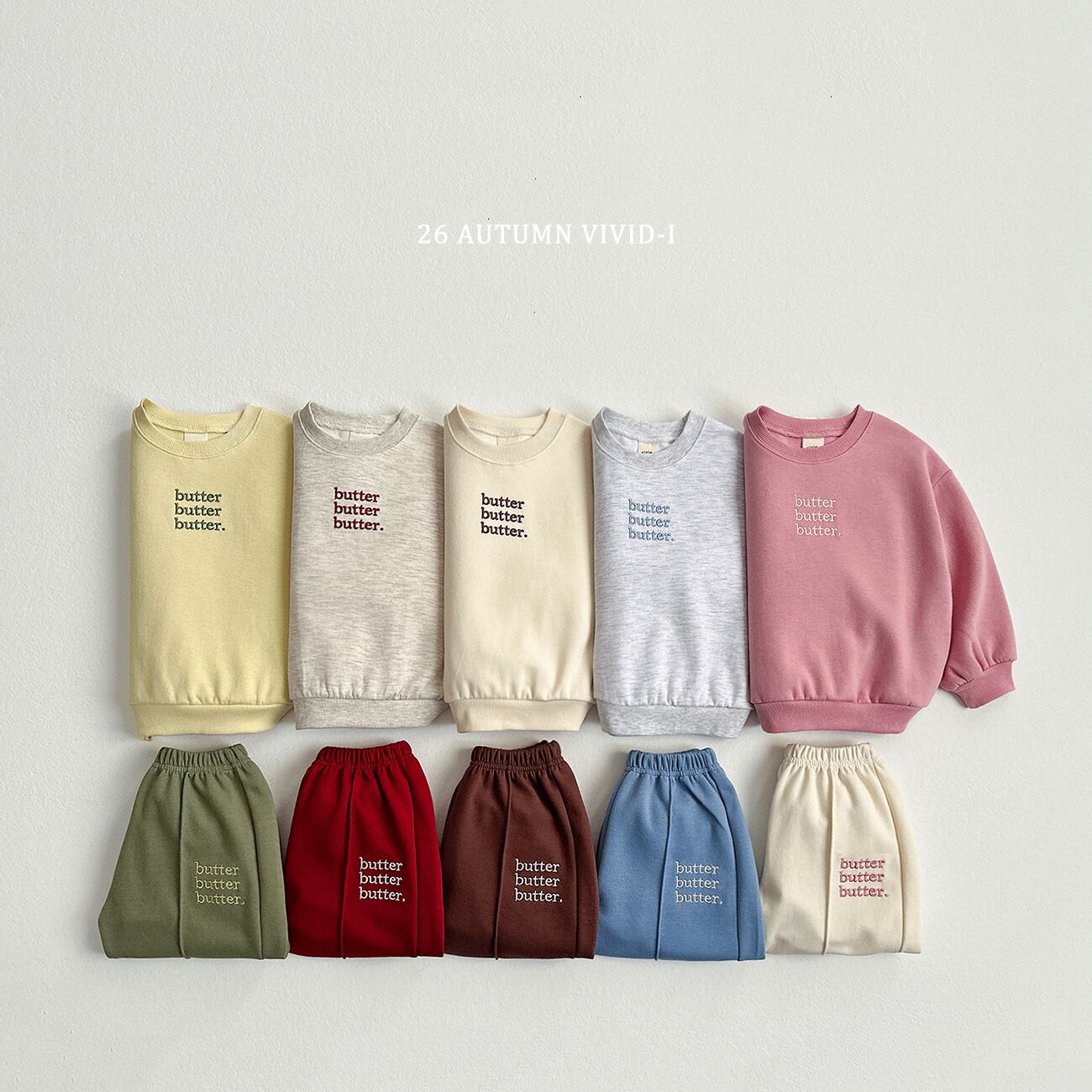 butter color top and bottoms【VIVID】※※10月下旬発送予定