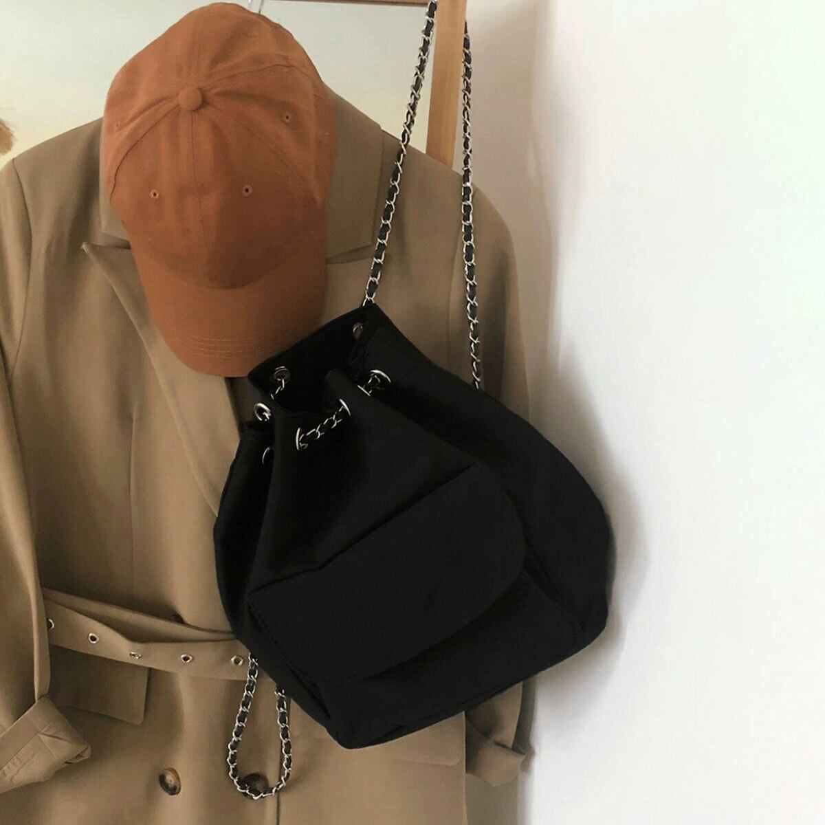 巾着 リュック ナップサック レディース 韓国 通勤 通学 大容量 軽量 大人 カジュアル かわいい おしゃれ ドローストリング バケットバッグ 大人可愛い 大人女子