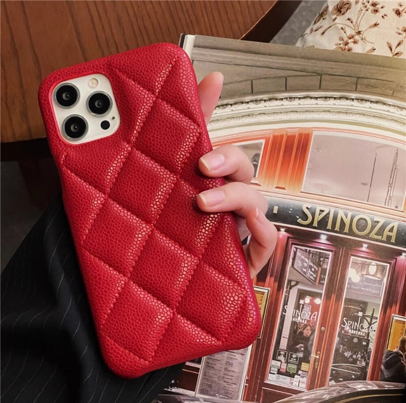 キルティングレザー調iPhoneケース | Select shop Arudy