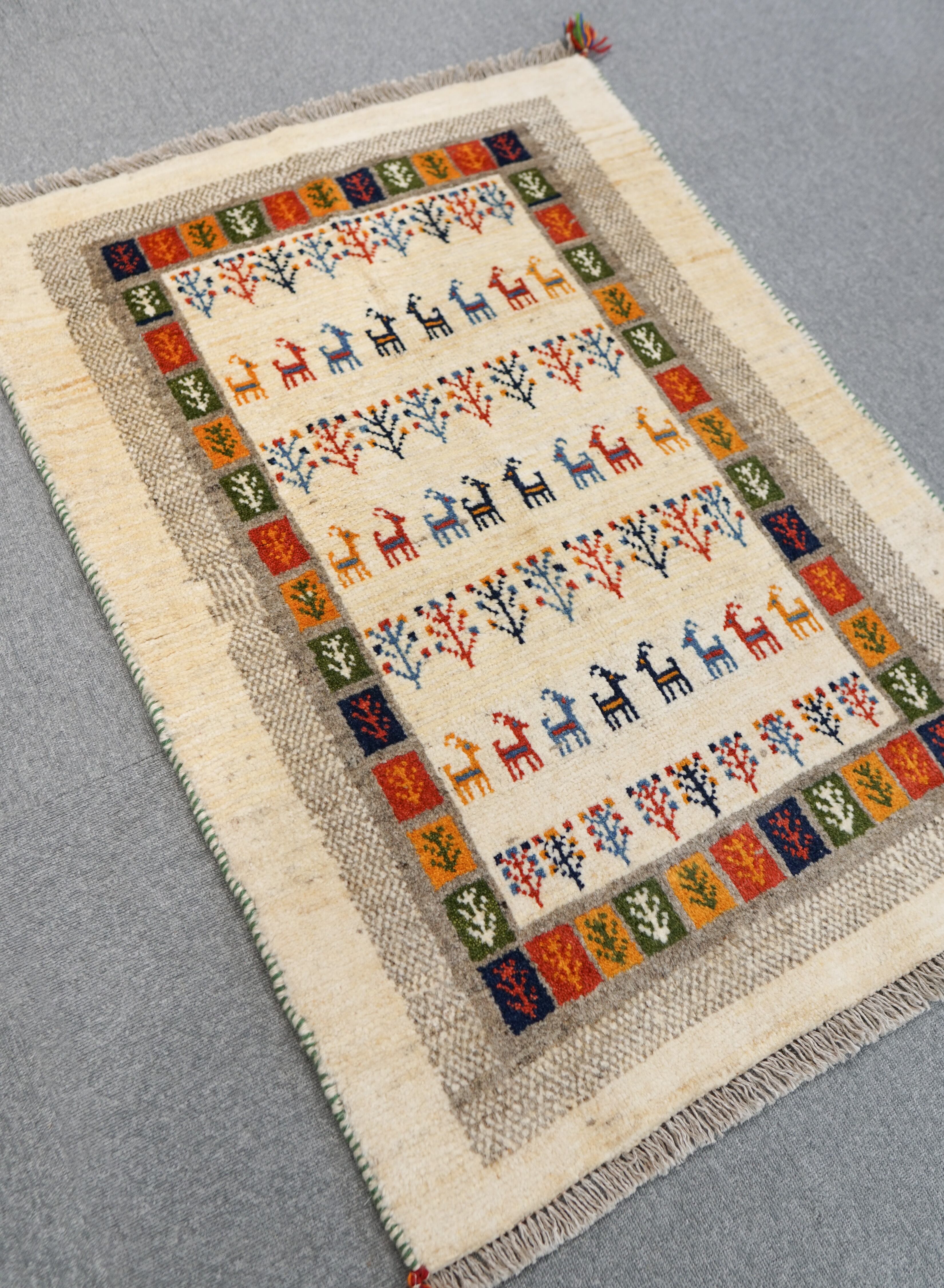 120×80cm【ペルシャ手織りギャッベ】 | Decorworks