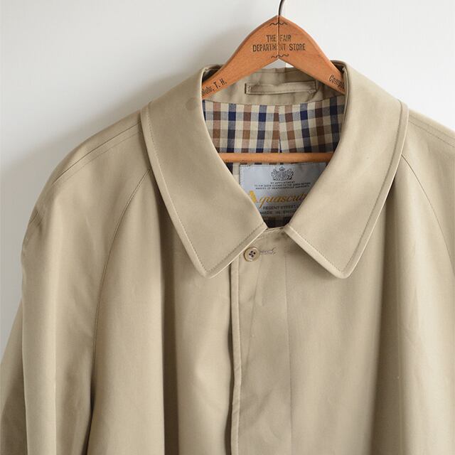 イングランド製 Aquascutum アクアスキュータム ステンカラーコート