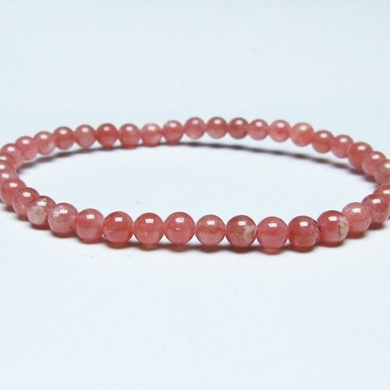 インカローズ ブレスレット 5mm ロードクロサイト ブレス 一点物 メール便可 [M便 1/10] 111-46682