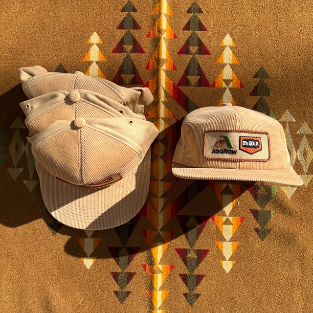 1970’s DEADSTOCK K-Brand Corduroy Trucker Hat/Link-Belt ESCO EQUIP.