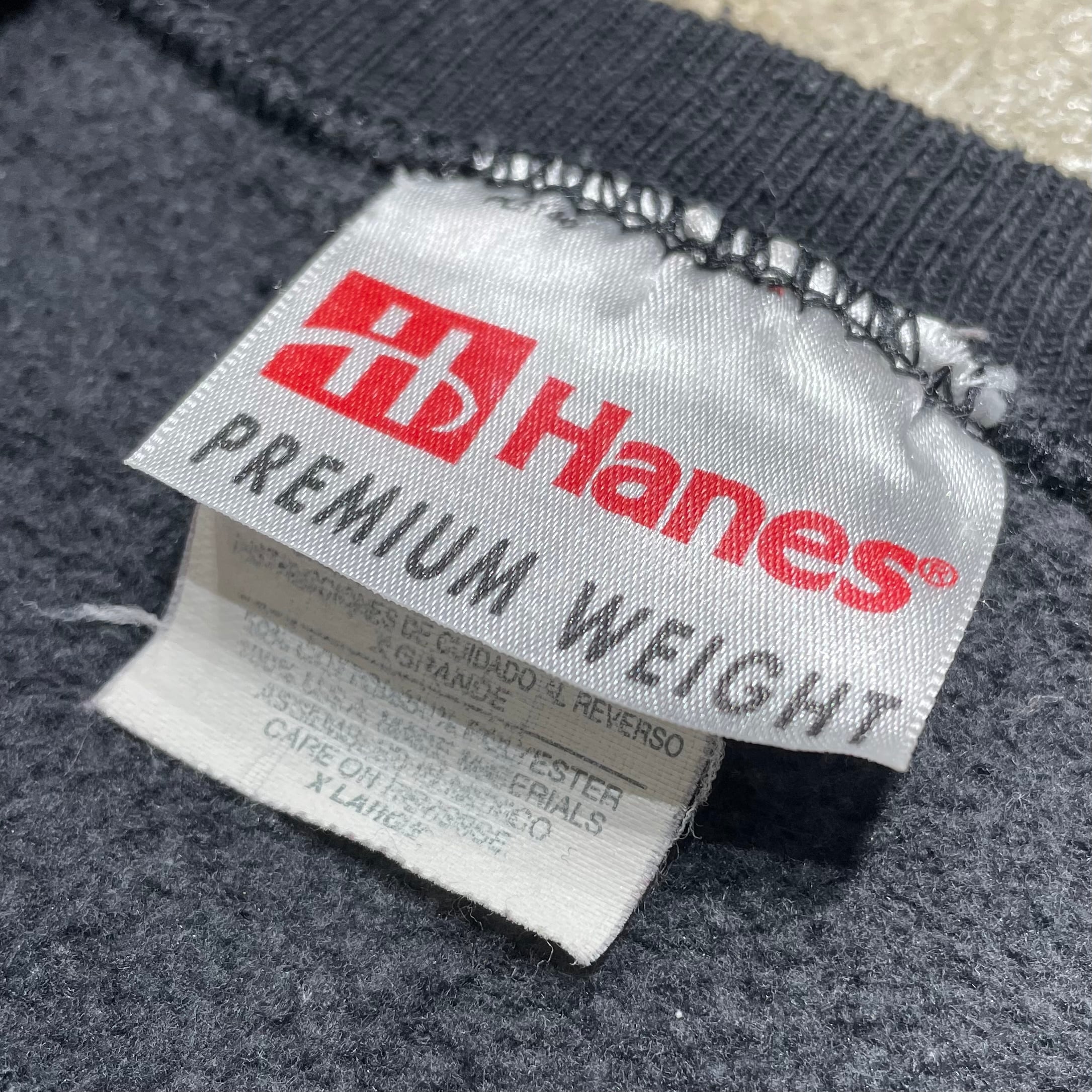 Hanes 80〜90s Fade Black Sweat Shirt size XL | BENJAMIN AUTHENTIC CLUB