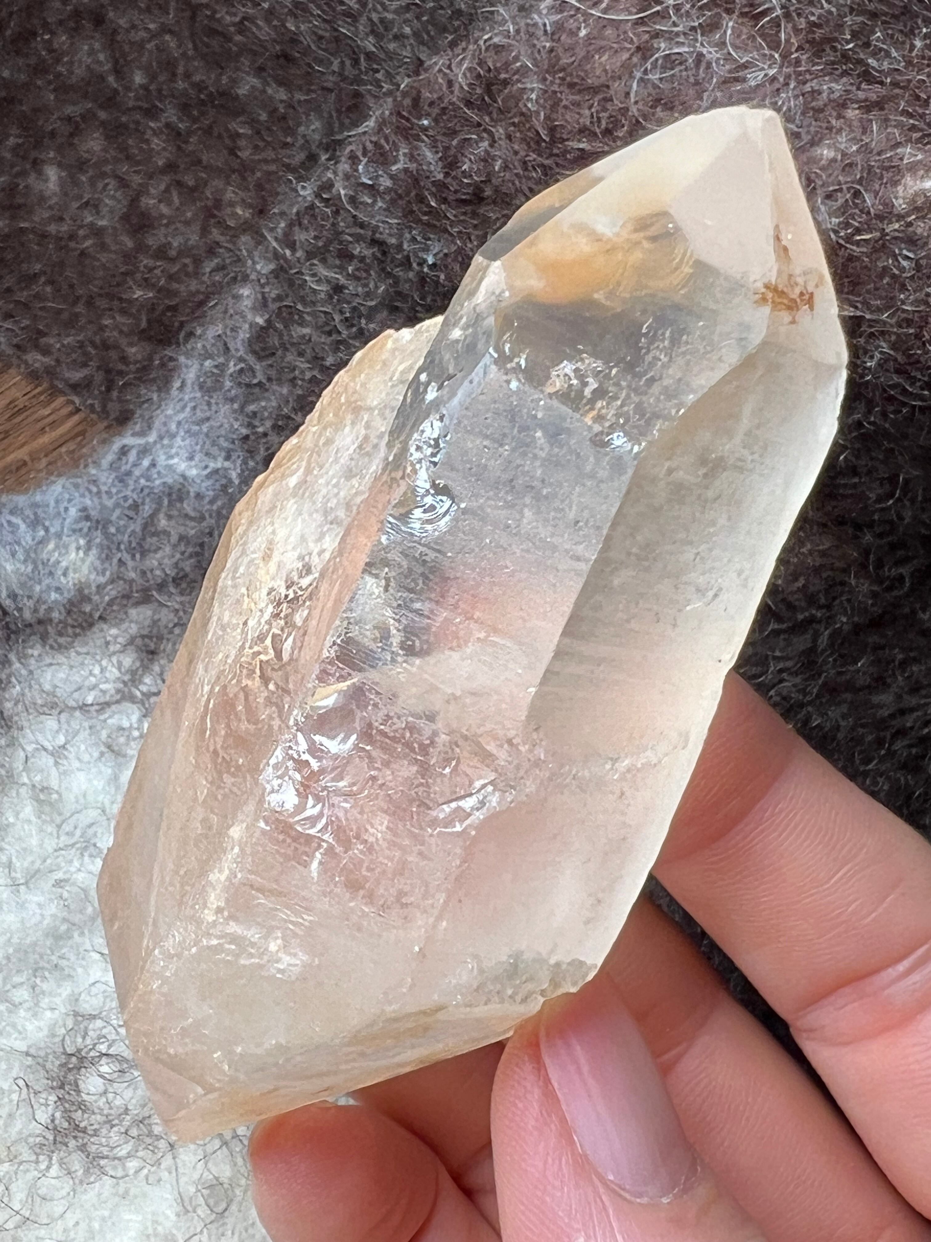 あの方と歩く時 B【ツイン】【ダブルポイント】ゴールデン レムリアンシード ブラジル セラ・ド・カブラル産 約122g