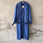blue trench coat