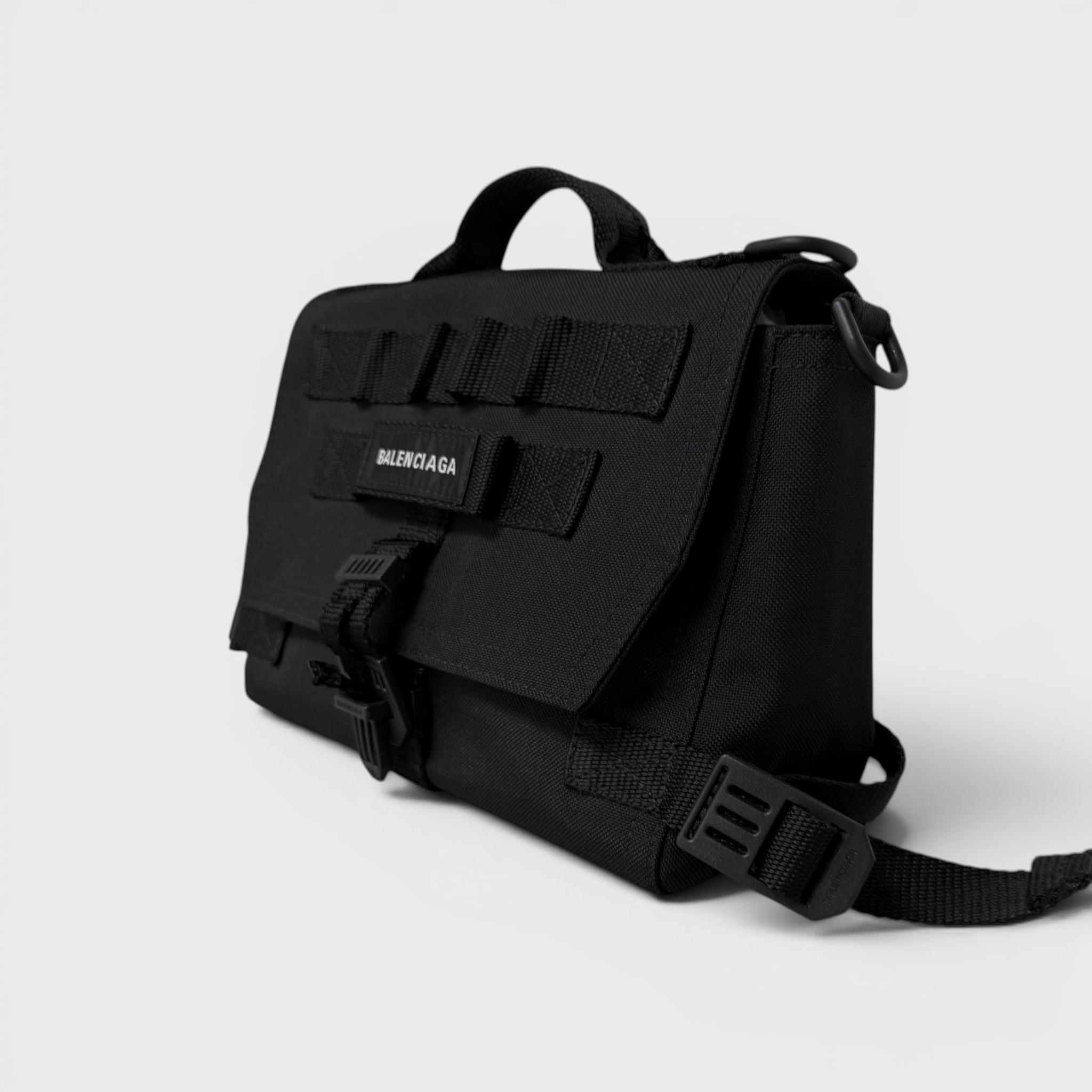 BALENCIAGA Army Messenger Bag Small Black | BRAND RESORT Online