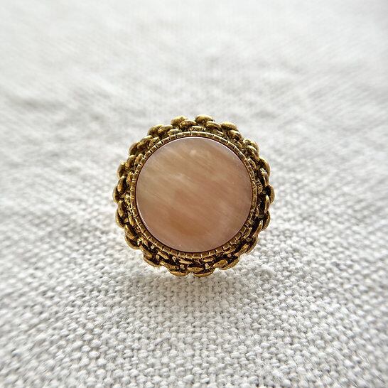 ゴールドチェーン×ベビーピンク 18㎜