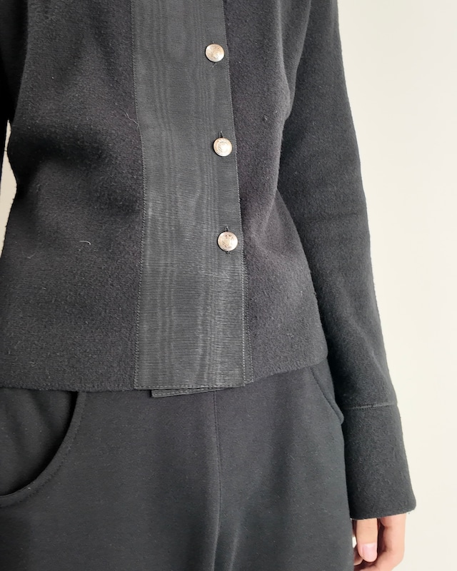 【Salvatore Ferragamo】long sleeve felt fabric blouson