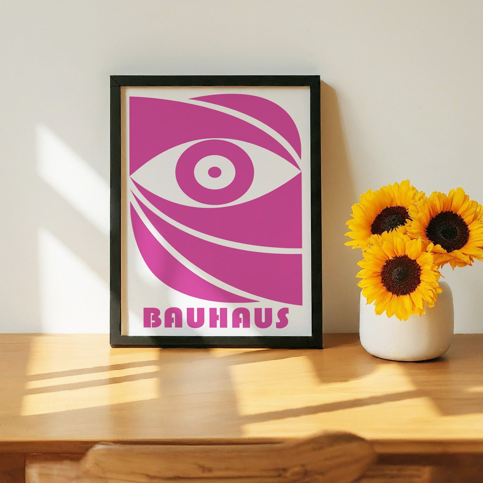 19-2枚セット バウハウス BAUHAUS A4 額装付き フレーム付き アート