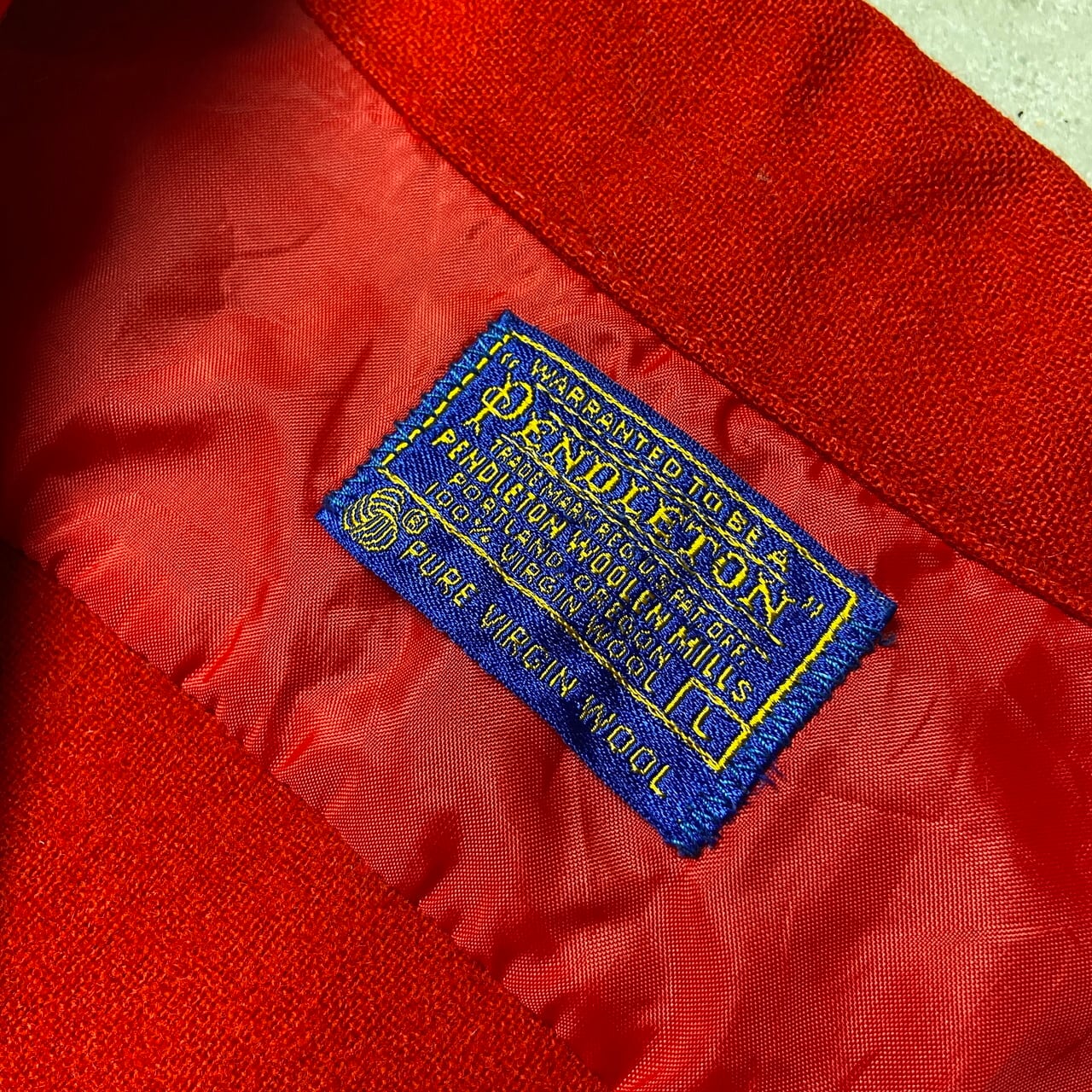 60年代 USA製 PENDLETON ペンドルトン ウールシャツ 開襟 メンズL 古着