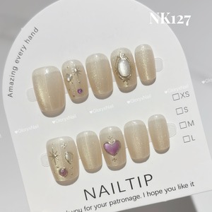 NK127 ネイルチップ サイズXS/S/M