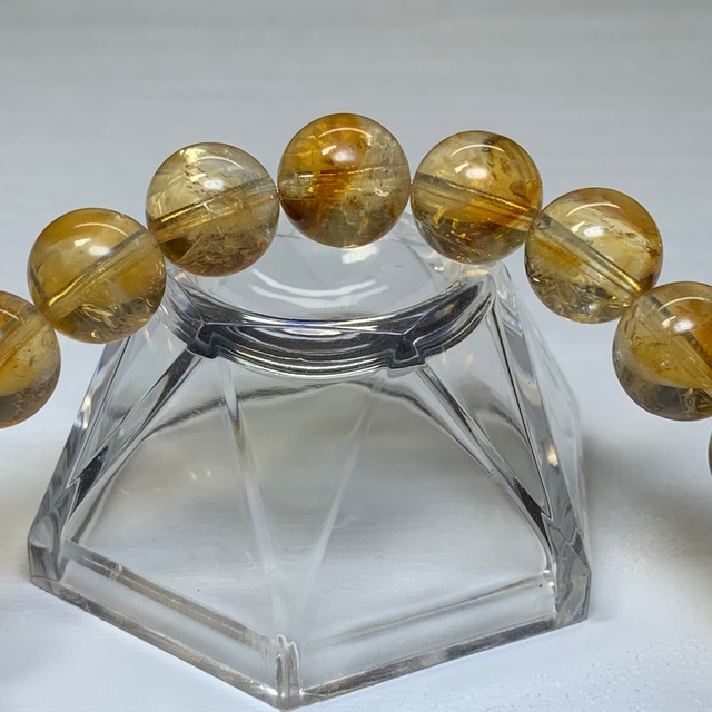 1.ハニーカラー☆ファントム入り♪ディープシトリン・ブレスレット