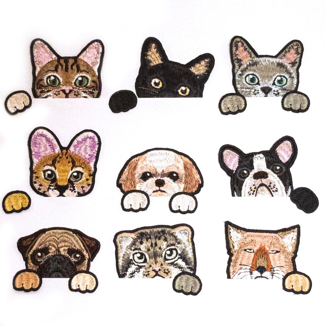エキゾチックショートヘアの刺繍ワッペン | アトリエリジッタ