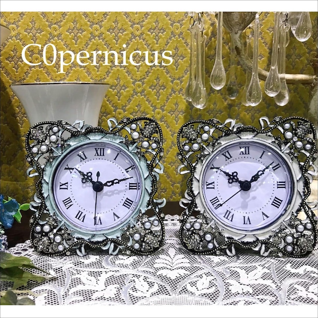 【置時計】[テーブルクロック”リーフ"] 浜松雑貨屋C0pernicus