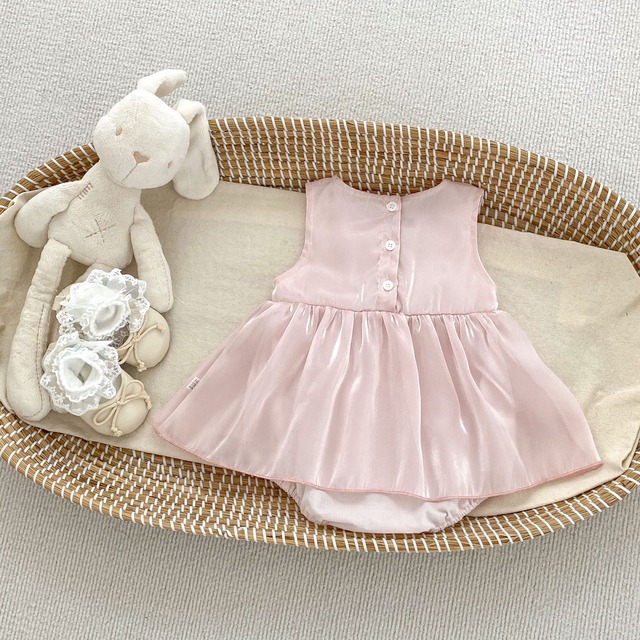 【BABY】チューリップリボンプリンセスワンピースロンパース - 18