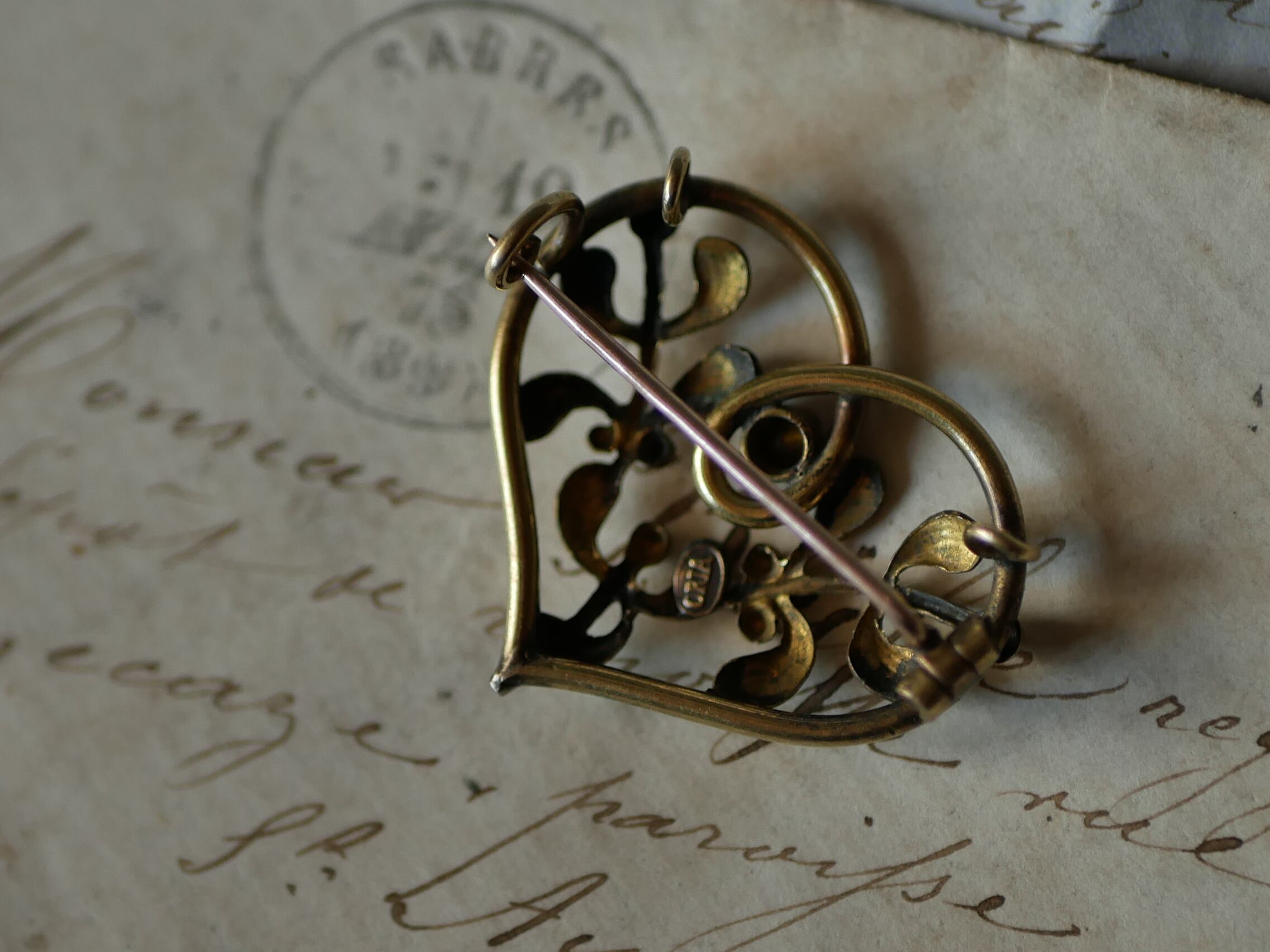 フランスアンティーク bebeブローチ ORIA社 フランスアンティークORIA