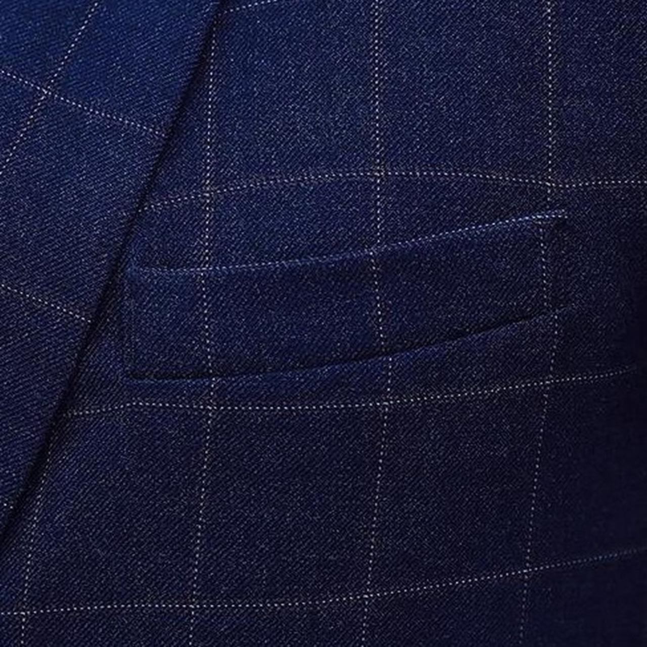 slim plaid casual suit 2piece 00032