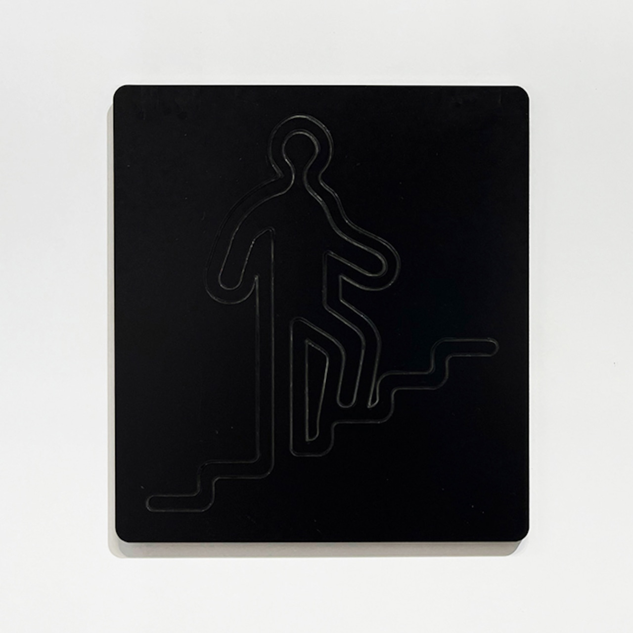 ツケレルン(ピクトサイン)軽量 アクリル 壁付け 看板(階段サイン上り)kabe-0046 - 4