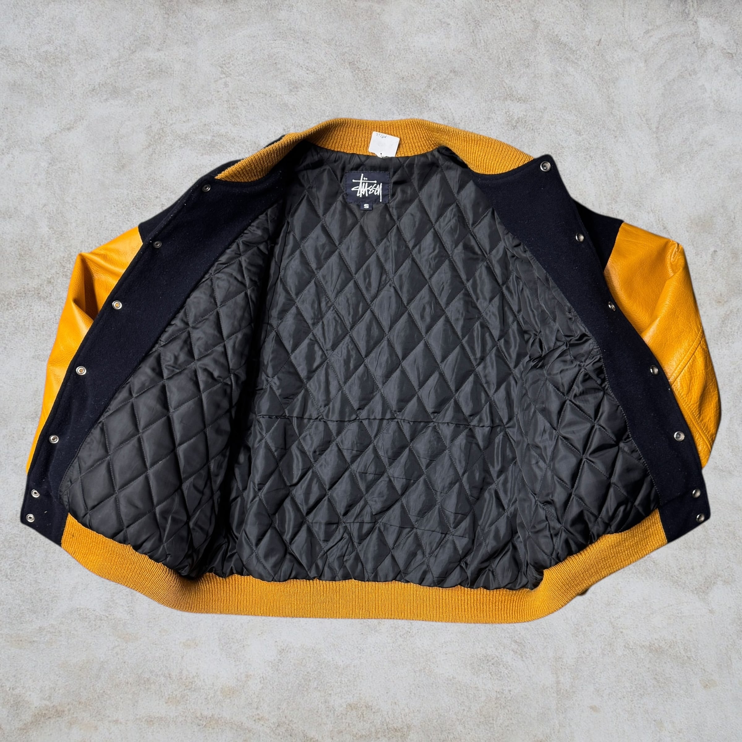 Special!!】90's old stussy Varsity Jacket “BIG 4” “スタジャン