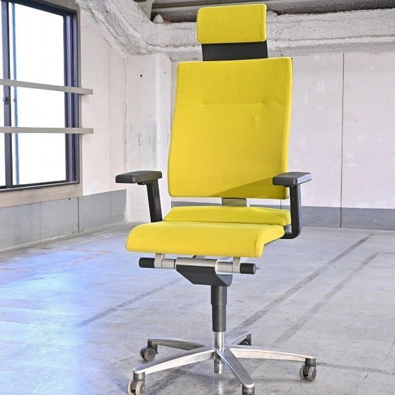 ウィルクハーン 25万「Solis/ソリス」キャスターチェア ハイバック オフィス デスク 椅子 書斎 wilkhahn【中古家具/中古インテリア/USED家具ユーズド家具/リサイクル】