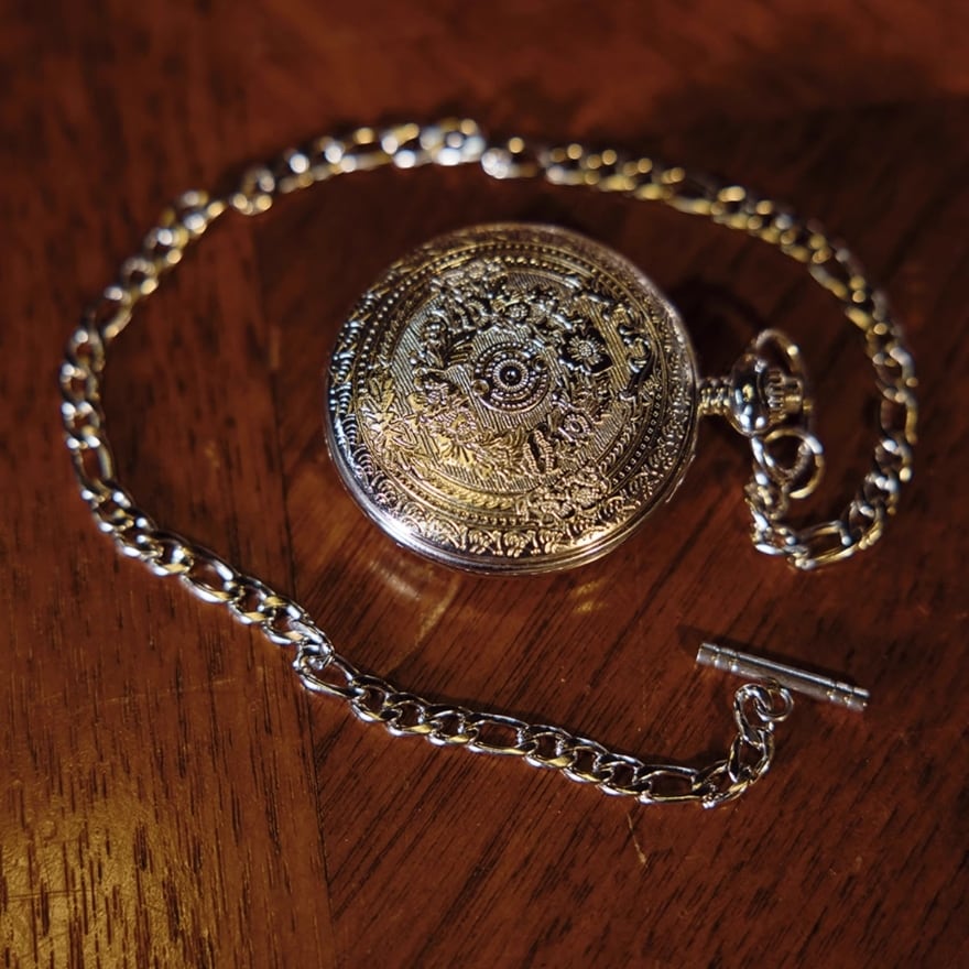 SEASONZ 懐中時計 クォーツ時計 スチームパンクファッション 小物アクセサリー ゴシック ダークファッション