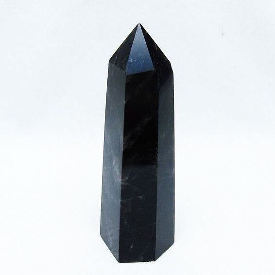 モリオン ポイント 黒水晶 六角柱 142-10727