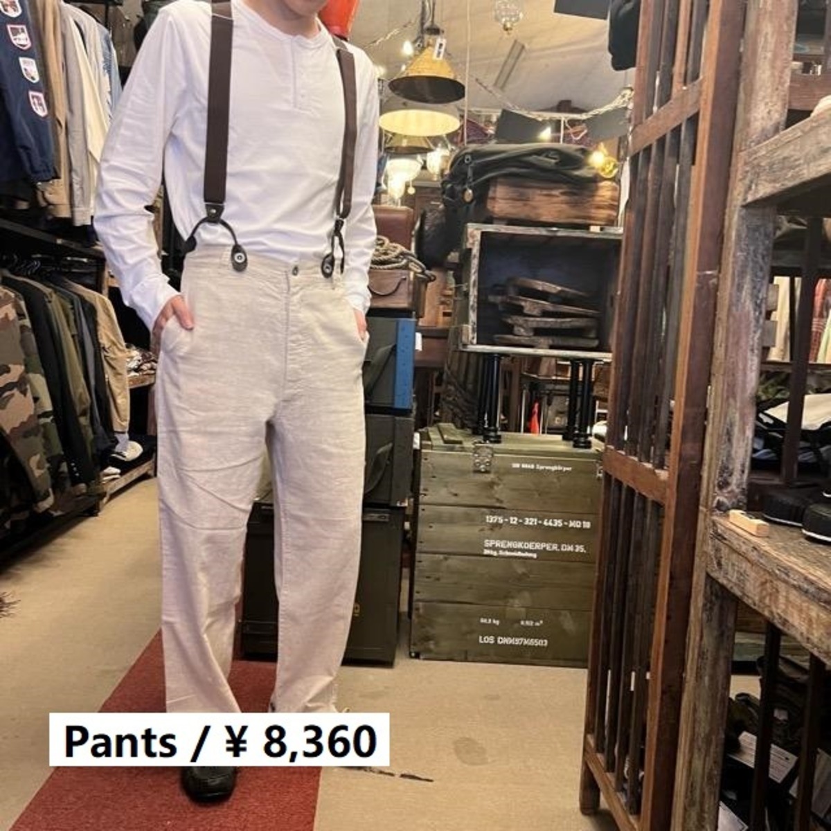 フランスタイプ ボージョンパンツ ナチュラル ファッション メンズ 軍 