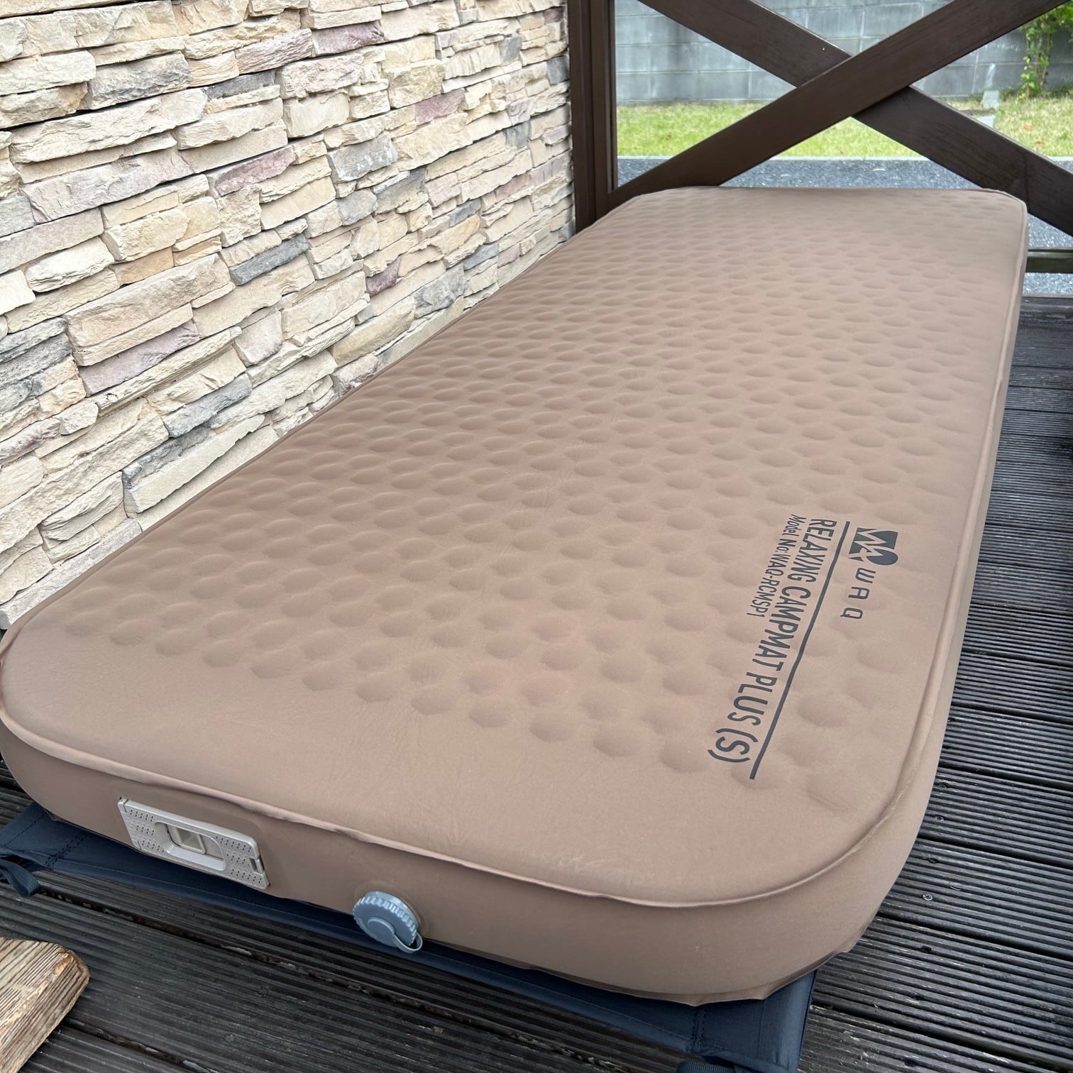 WAQ RELAXING CAMP MAT (S) ブラック WAQ ＜ ワック ＞ 】『 RELAXING CAMPMAT PLUS ( リラクシング