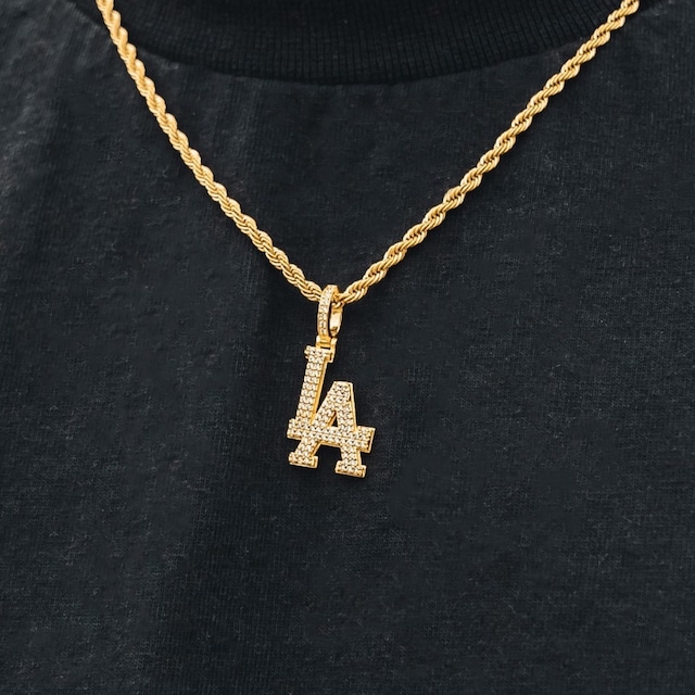 Iced Out LA Pendant 【GOLD / SILVER】