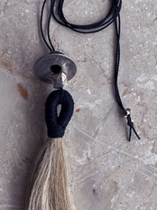 tay original／Hourse hair code necklace（natural）