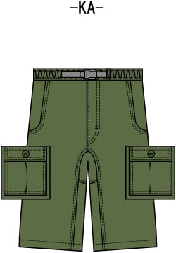 スエイ　OILWORKS ハーフパンツ 春夏メンズオックスハーフパンツ（カーキ）PEM-8S503 | Peaks Eight