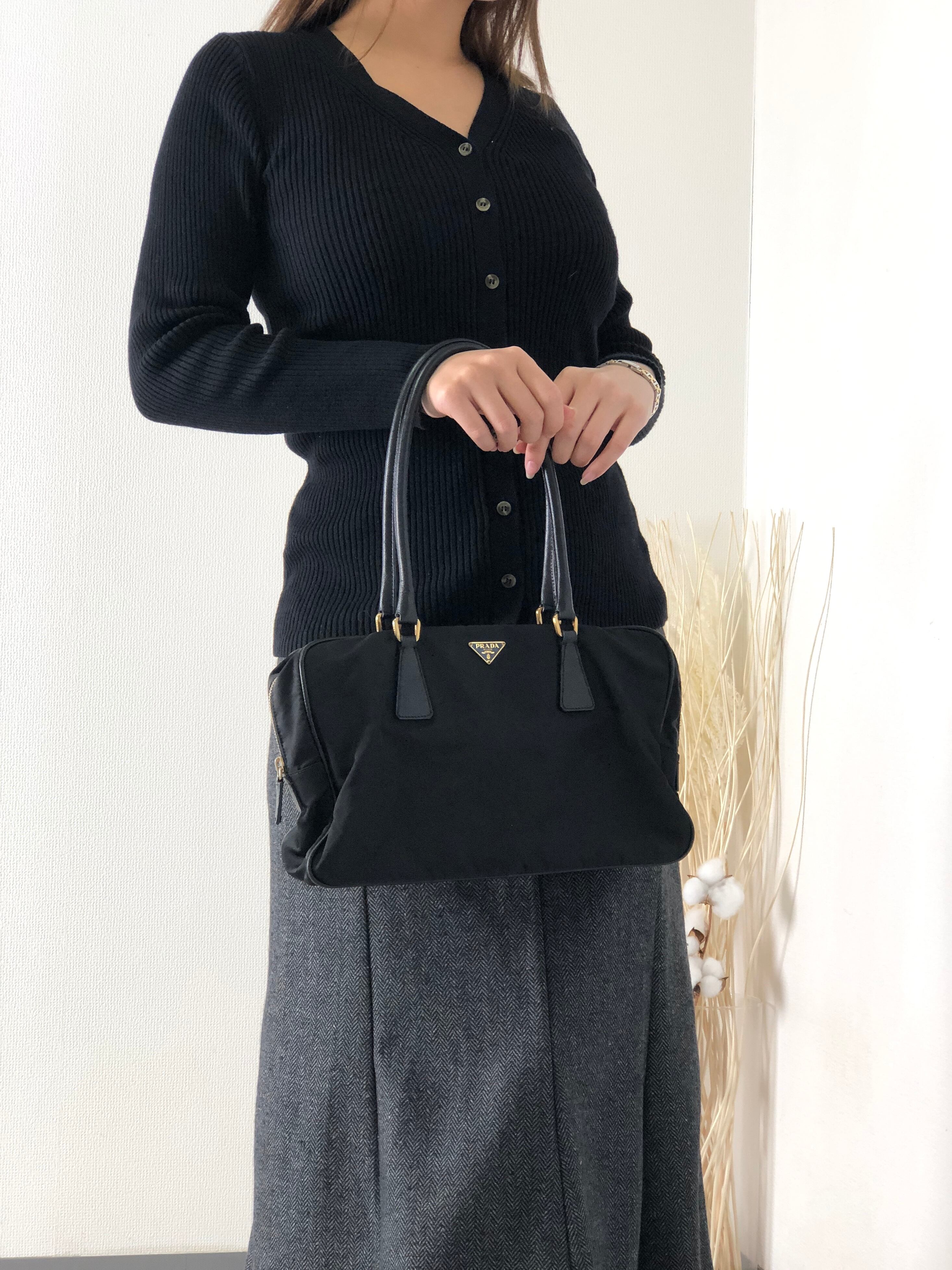 PRADA プラダ トライアングルロゴ ミニボストンバッグ PRADA プラダ トライアングルロゴ ミニボストンバッグ