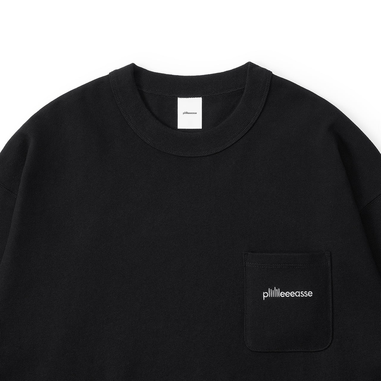 トップス plllllleeeasse long sleeve pocket tee plllllleeeasse binding long sleeve pocket tee (BLACK) | plllllleeeasse