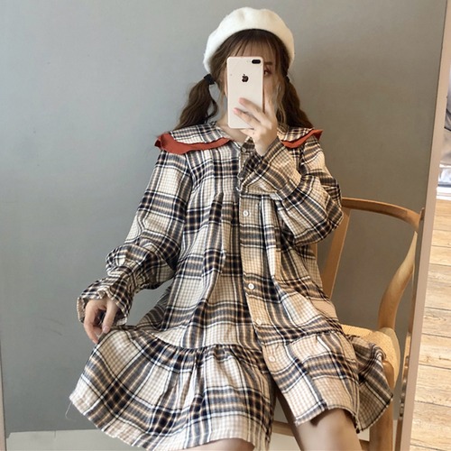 ✞ スタンダードチェック柄スリムラッフルスカート ロング レトロ スウィート ガーリー ✞ゴスロリ SM ミリ 甘ロリ クラロリ 和ロリ エレガント 黒ロリ 姫ロリ 華ロリ BB-BB19233273599