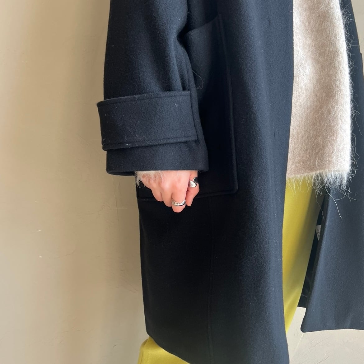 CYNICAL】ノーカラーウールコート | Pay ID